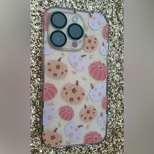 iPhone 14 Pro Case  - Cute Fall Pumpkins & Daisies